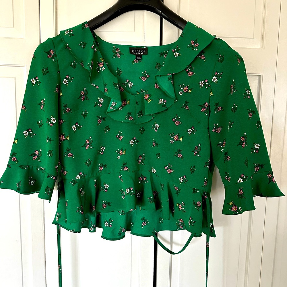 Topshop Peplum Blouse